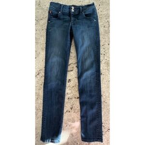 Hudson Collin Flap Skinny Jeans Size 26 Dark Wash Stretch Denim